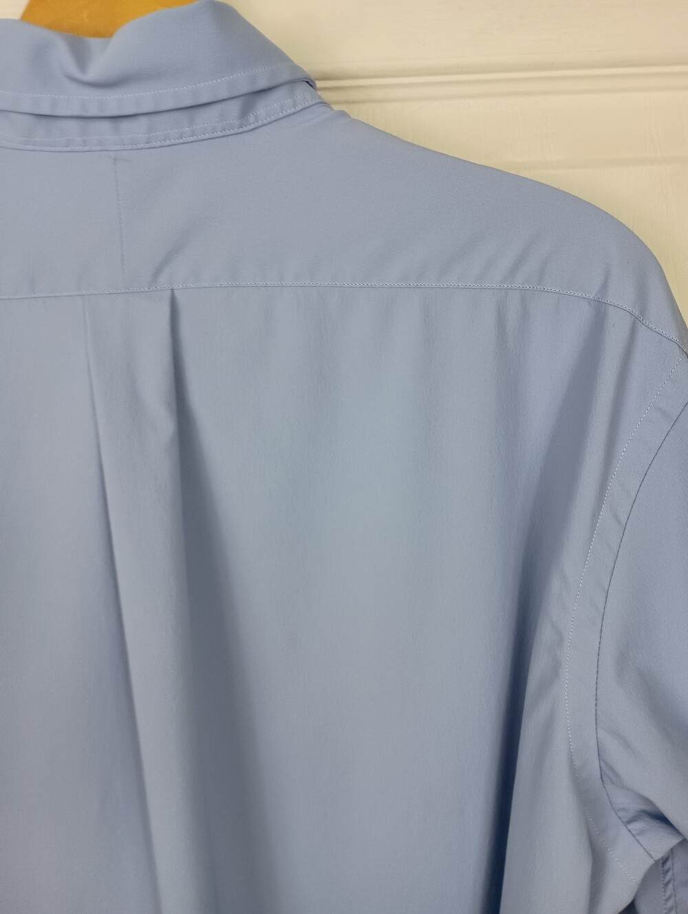 Ralph Lauren Performance Shirt Mens XL Blue Nylon Long Sleeve Button Down LGWT - Picture 5 of 10